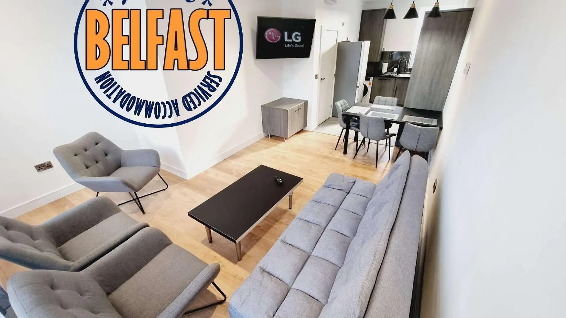 Lmk, 2 Bedroom Apartment, With Roof Terrace, Free Parking, Ev Charger, Great Location. 贝尔法斯特